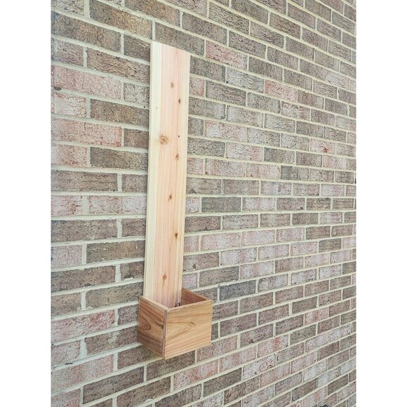 Custom Wooden Address Planter Box  | Rustic Welcome Door Hanger - Picture 6 of 7